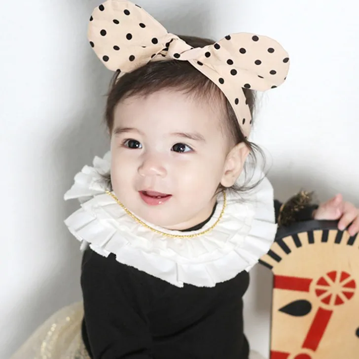 Cute Dear Kids Baby Girl Cute Minnie Ear Supreme Headband Bebe Hoop Bow Headbands Girls Hair Band Accessories Photography Props