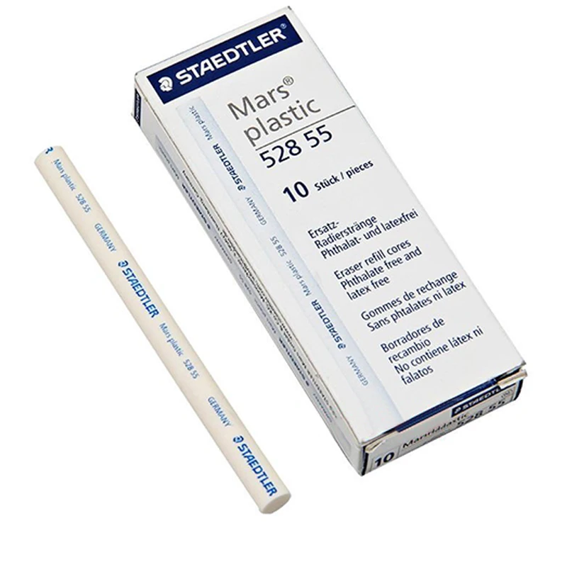 6pcs STAEDTLER 528 55 Mechanical Erasers Refill Pencil Eraser School Stationery Office Standard Pencil Erasers Drawing Eraser