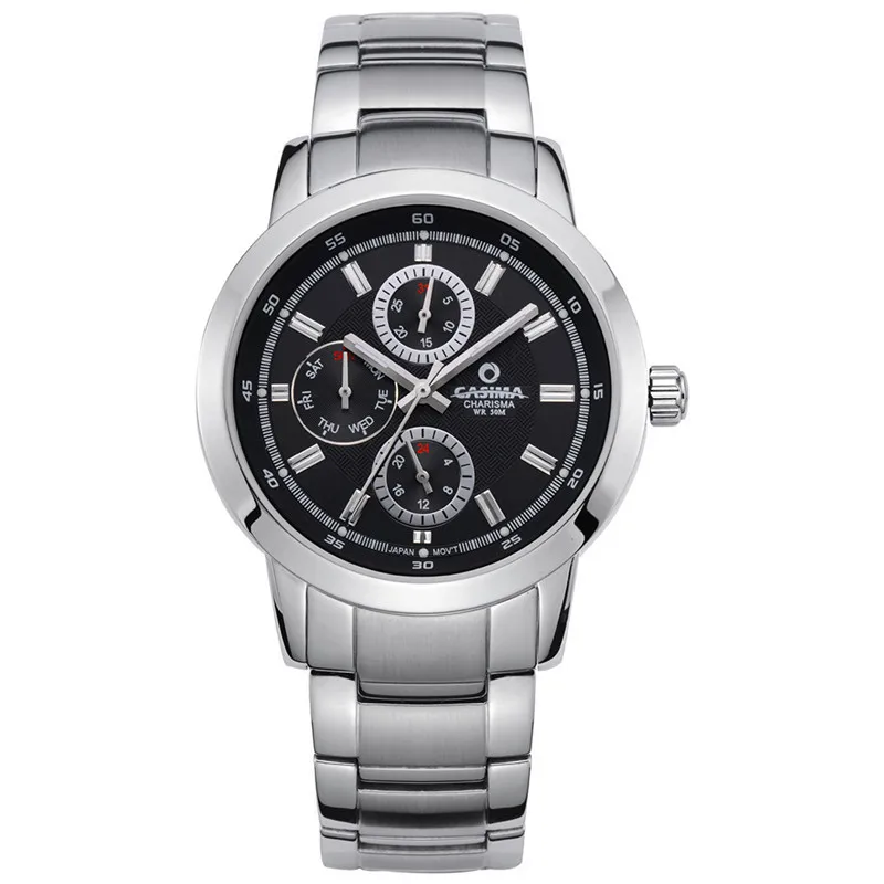 

Men's business watch watches dress leisure 2016 fashion quartz stainless steel band wrist watch mens waterproof CASIMA #5105