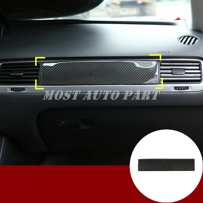 

Carbon Fiber Dashboard Glove Box Molding Trim Cover For VW Touareg 2011-2018 Car accesories interior Car decoration