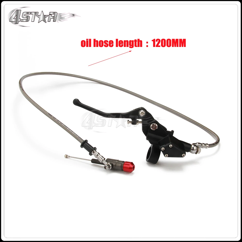 Hydraulic Clutch 1200mm Silver Lever Master Cylinder For 125-250cc Vertical Engine Motorcycle Dirt Bike Motocross Free Shipping