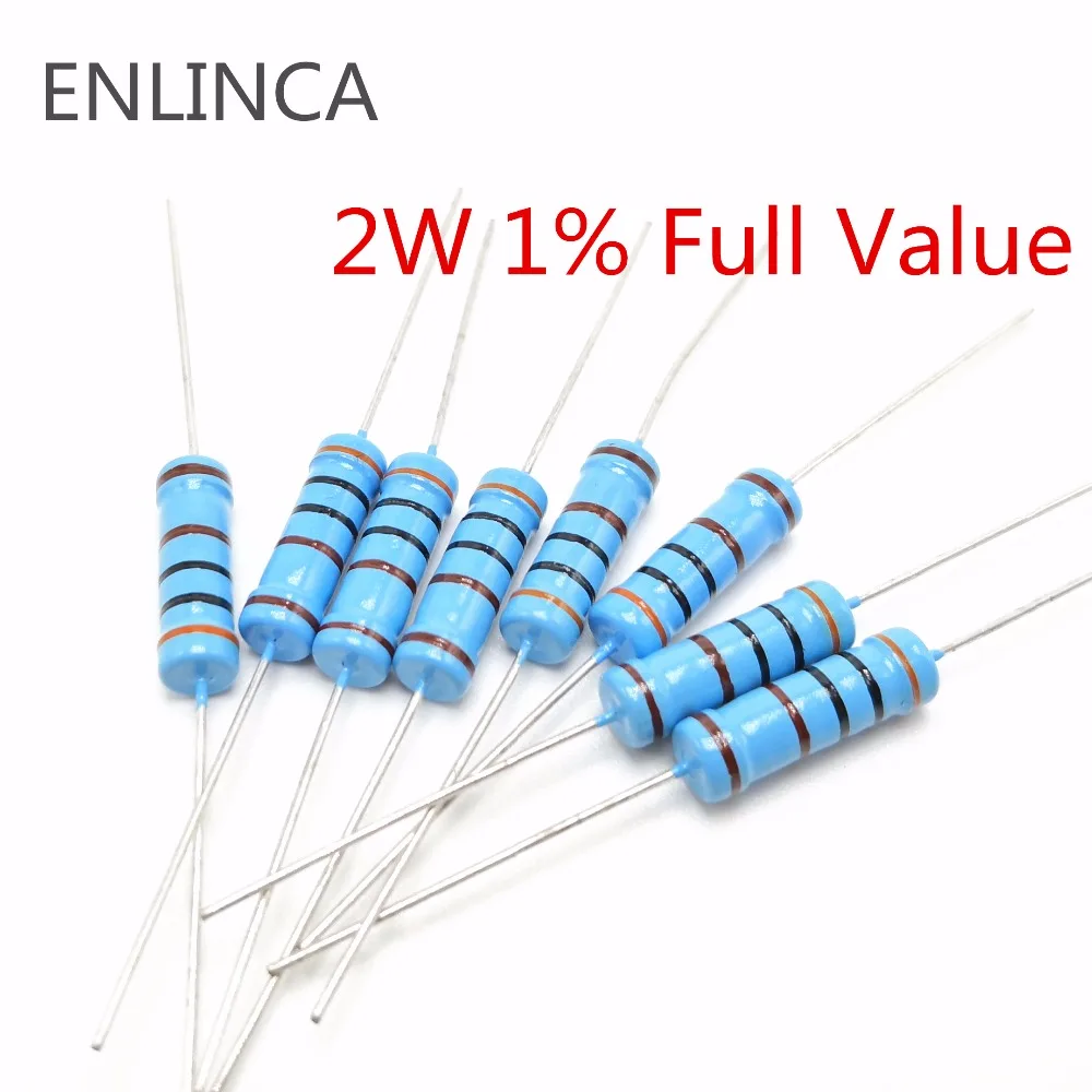 20pcs 2W 1% Metal film resistor 47K 51K 56K 62K 68K 75K 82K 91K 100K 120K 150K 180K 200K 220K 240K 270K 300K ohm 220KR