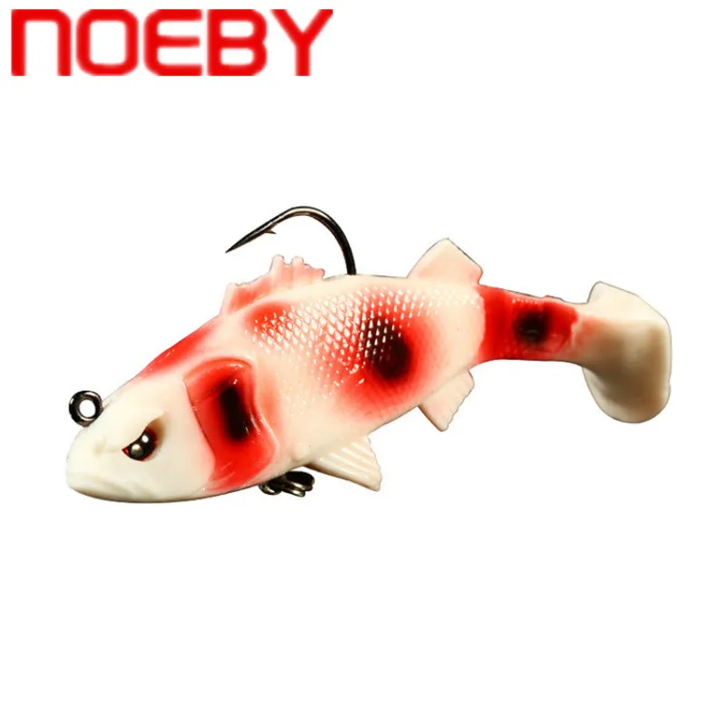 

NOEBY 6 Colors Soft Lure 6.5cm/8g 9.5cm/20g Wobblers Artificial Bait Silicone Fishing Lures Sea Bass Carp Fishing Lead Fish Jig