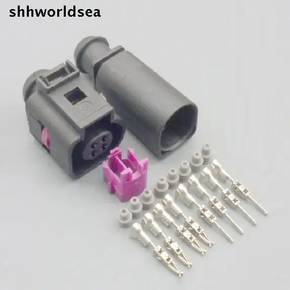 shhworldsea 5/30/100sets male female water temperature sensor 4B0973712 plug for VW 4B0 973 812 4B0973812 4B0 973 712