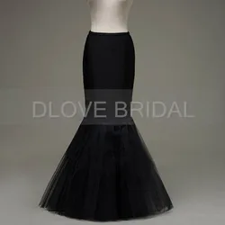 Meerjungfrau Petticoat Slip 1 Hoop Knochen Elastische Brautkleid Krinoline Trompete Hohe Qualität Allgemeine Größe Weiß Kleid Zubehör