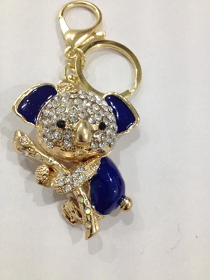 Animal  koala  keychain/new 2016 Korean luxury fashion jewelry men car accessories wholesale/chaveiro strass llaveros/bisuteria