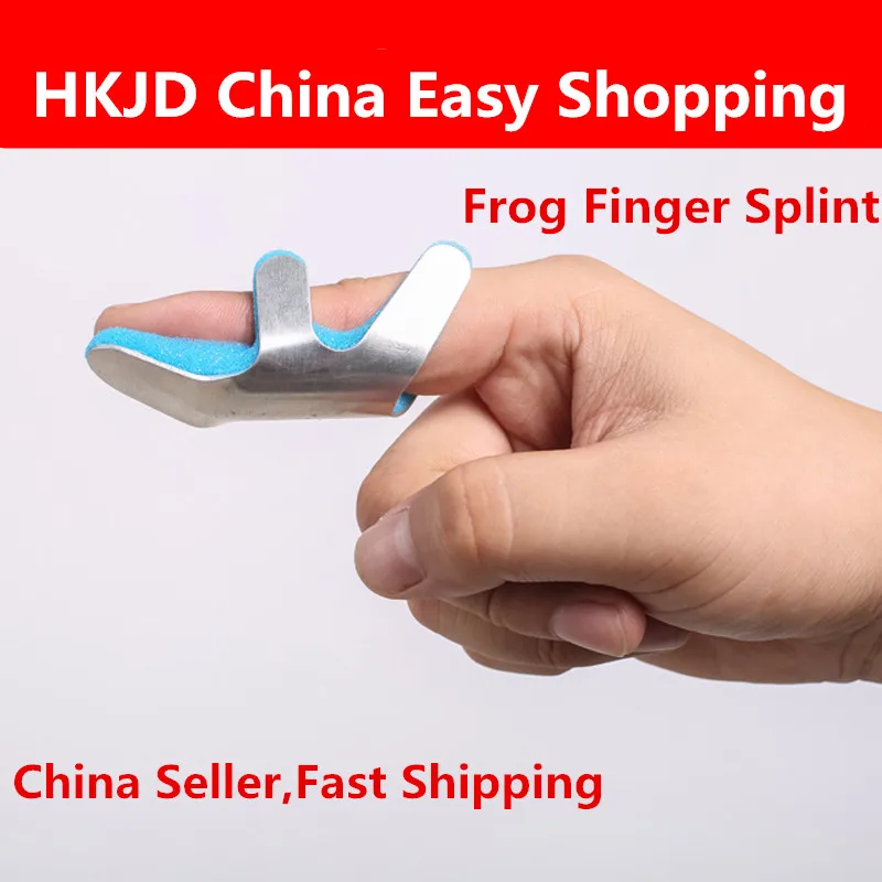 HKJD Frog Finger Splint Support the Injured Finger HK-C018 S/M/L Release PAin from Illness