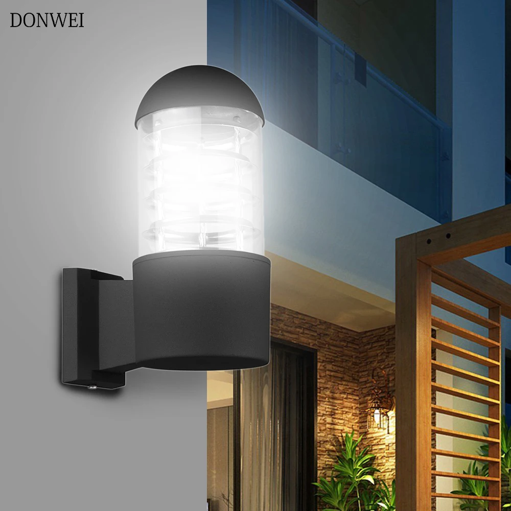 Led Wall Lamp Waterproof IP65 Outdoor Led Wall Lights Porch Lights Bracket Lamp   E27 Socket AC 85-240V LED Wall Light Fixture