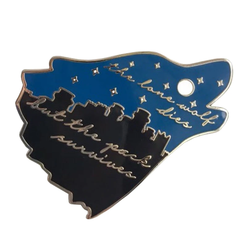 The pack survives inspired hard enamel pin