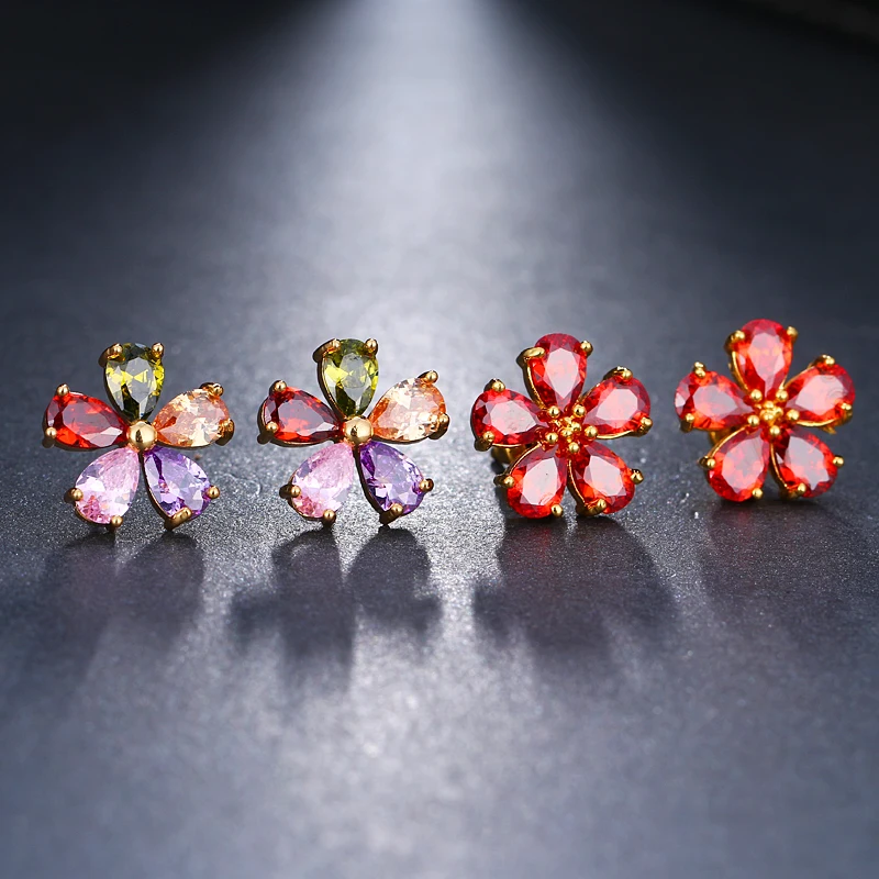 Emmaya Cute Stud Earrings for Women Fashion Women Ear Stud Daisy Flower for Female Gift Party