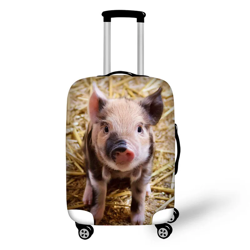 Animal Pig Print Travel Accessories Suitcase Protective Covers 18-32 Inch Elastic Luggage Dust Cover Case Stretchable