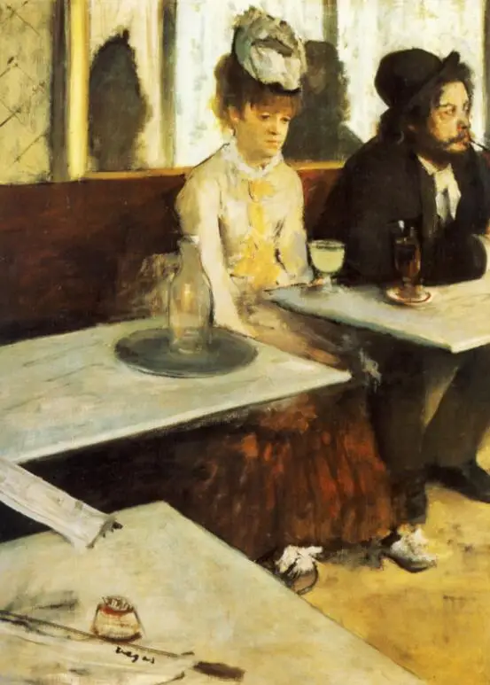 High quality Oil painting Canvas Reproductions The Absinthe Drinker (1876)  By Edgar Degas hand painted