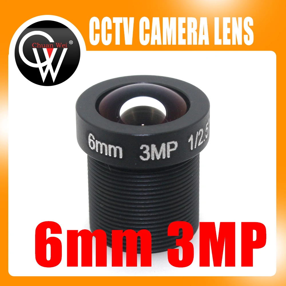 

3MP 6mm Lens 1080P 1/2.7'' 6mm For HD Full HD CCTV Camera IP Camera M12*0.5 MTV Mount