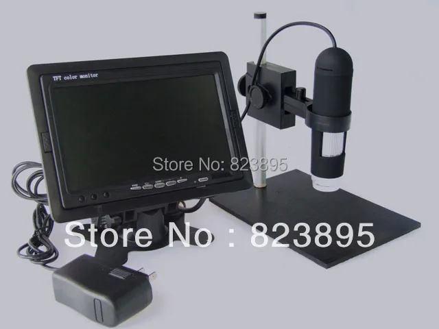 

HD 800X AV Digital Microscope With Monitor CMOS Borescope 8-LED Applicable AV Port Monitors LCD TV