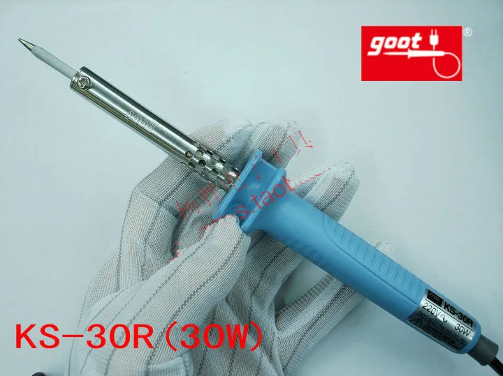 Japan GOOT Repair Tools KS-30R Rapid Thermal Durable Electric Soldering Iron Input 220V Power 28W