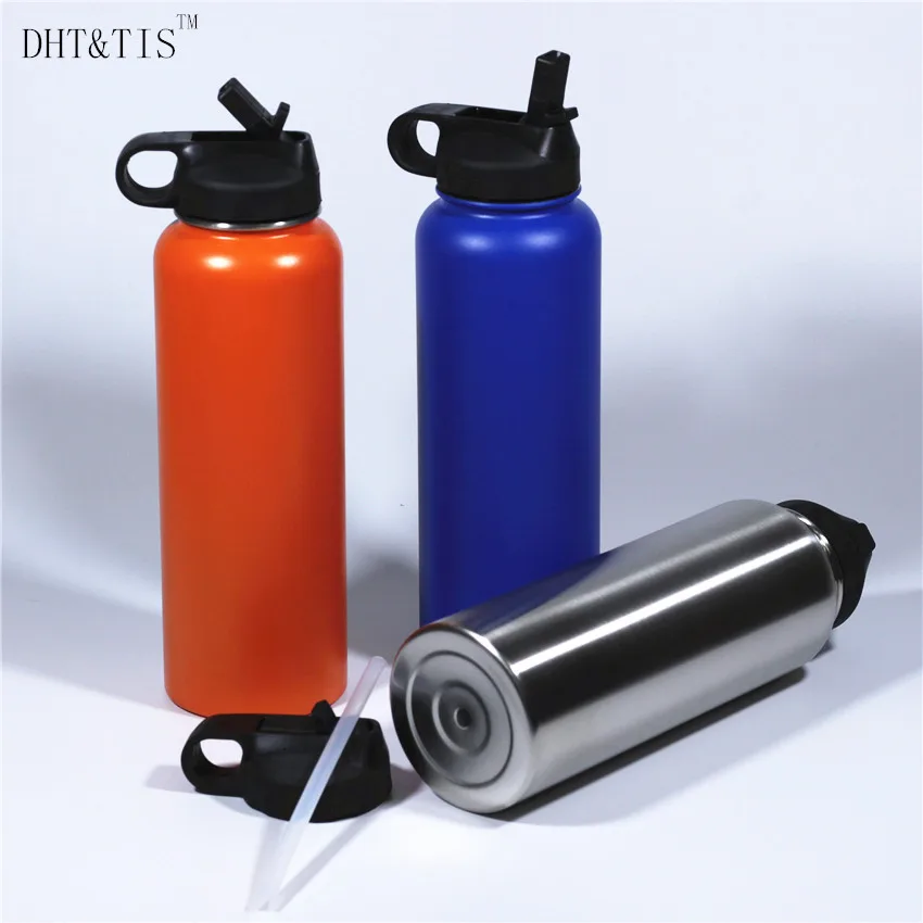 Vacuum Flask Cold Insulated Water Bottle 1000ml 40OZ Beer Growler thermos Big Termos Bottle Vacuum cup can you swig it?