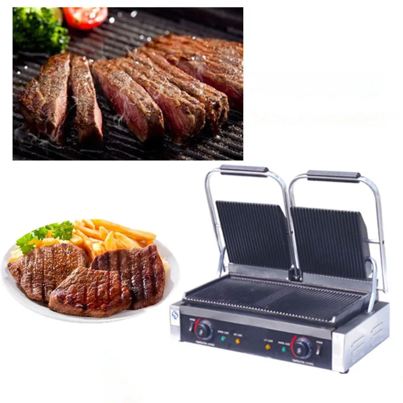 Hot Sale Commercial Electric Contact Grill Sandwich Press Panini Grill maker machine ZF