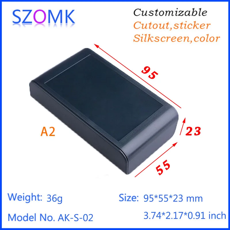 Manufacture szomk Plastic box electronics (1Pcs) 95*55*23mm Diy housing Switch ABS material box portable handheld instrument box