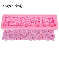 1Pcs Nail-Headed Border Flower Silicone Mold for Fondant Cake Decorating Sugarcraft Resin Mold Fondant Cake Mold D1216