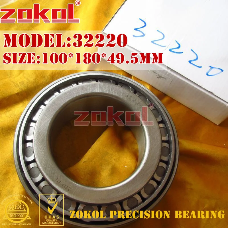 

ZOKOL bearing 32220 7520E Tapered Roller Bearing 100*180*49.5mm