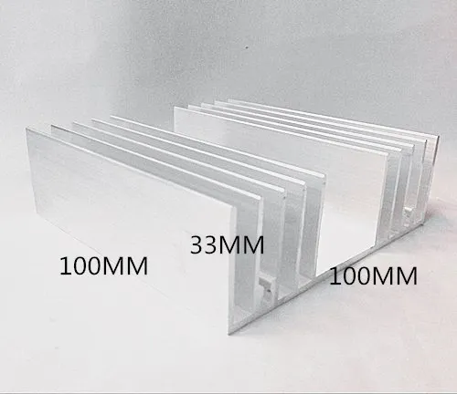 1 piece aluminum heat sink/aluminum/triode fin/100*33-100/high power electronic heat dissipation is special