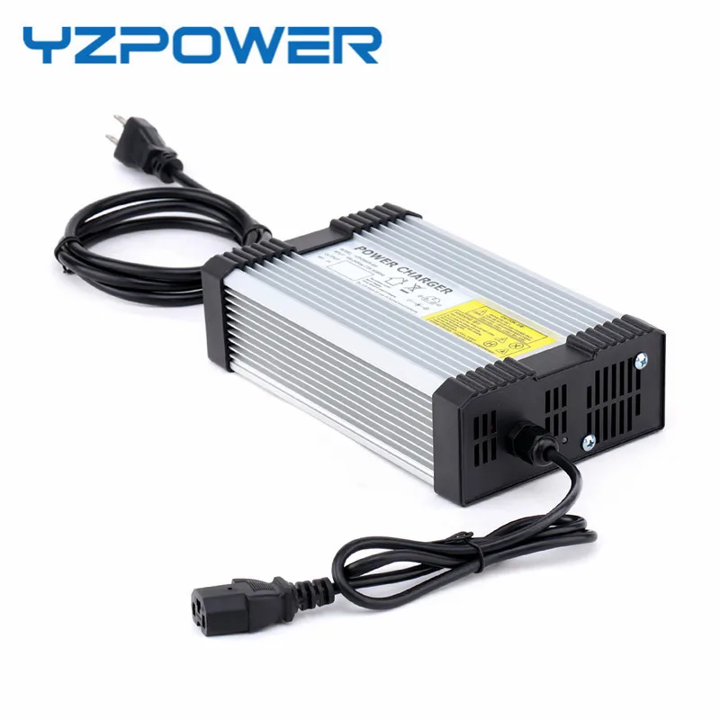 YZPOWER 58,8 V 10A ładowarka do akumulatorów litowych 48 V DC ładowarka akumulator litowy dedykowane szybkie ładowanie z wentylatorem