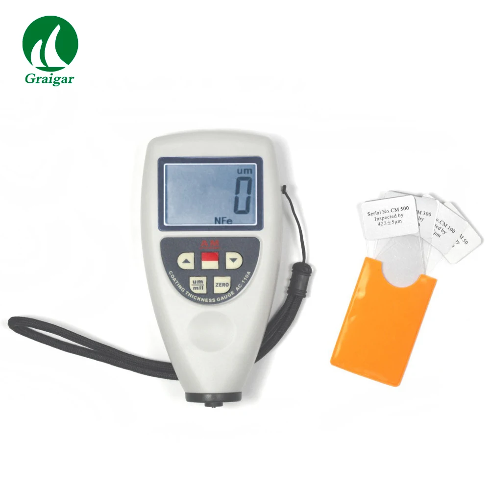 Professional Digital Coating Thickness Gauge Coating Thickness Tester AC-110A have better stability