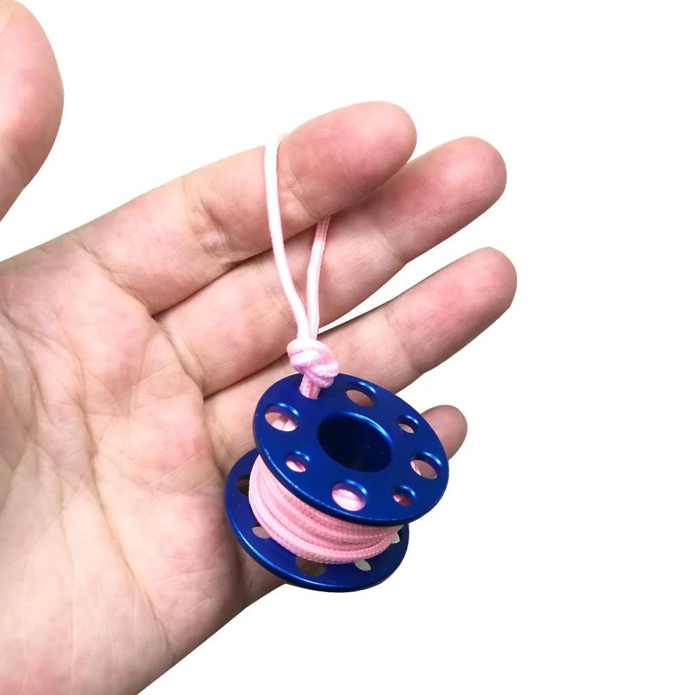 Mini Scuba Diving Finger Reel Reel Model Diving Gift With Line Reel Gift Diving Pendant Diver Bag hang decoration