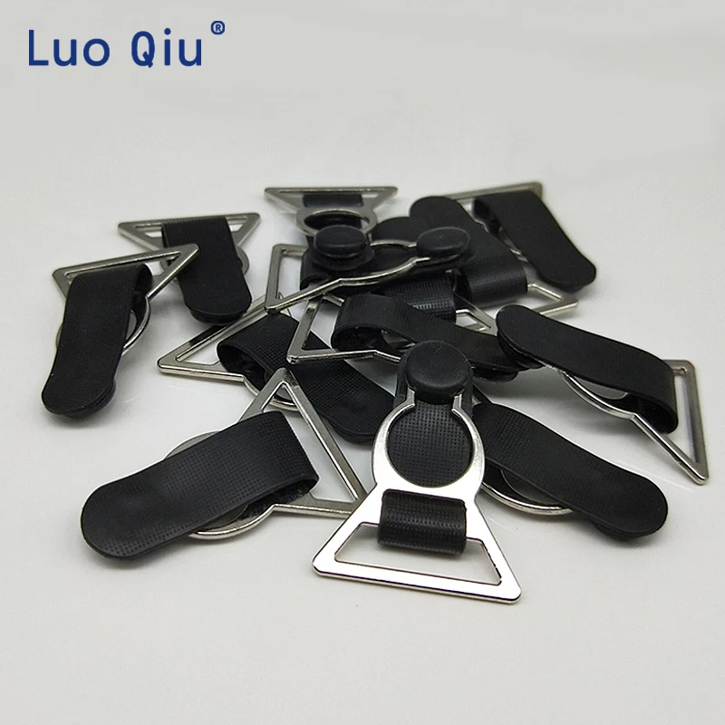 

Suspender clip Metal+Plastic Garter Clips Removable buckle Garment Accessories Stockings 100 pcs/lot 25mm Luo Qiu