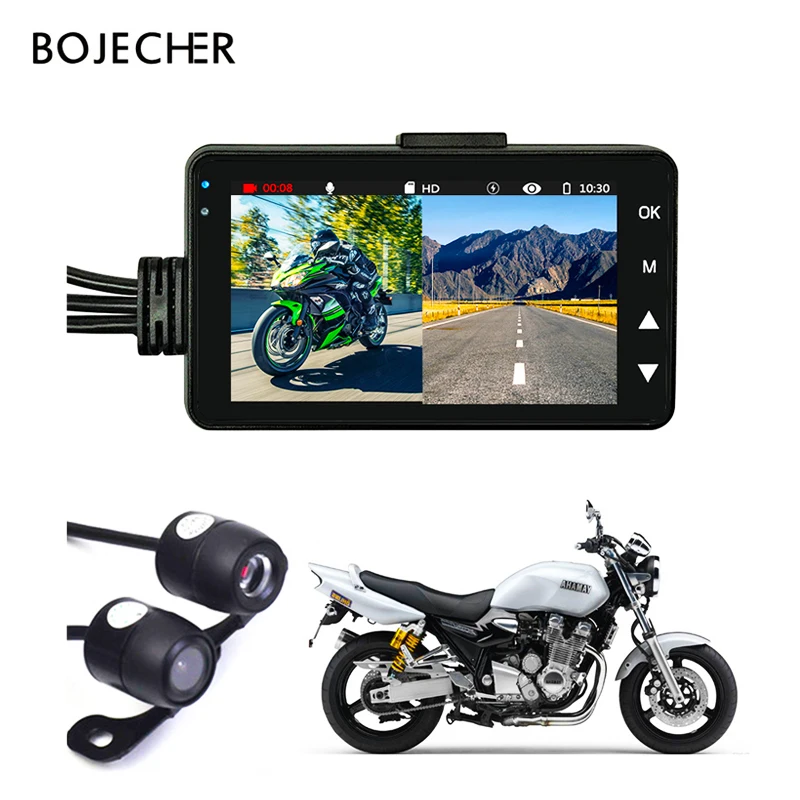 Motorcycle Camera DVR Motor KY-MT18 Dash Cam Special Dual-track Front Rear Recorder Night Vision G-sensor Motorcycle Black Box