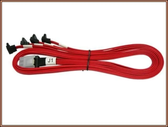 Бесплатная доставка, высококачественный кабель MiniSAS, 36 контактов, телефон с 7 контактами, 4 SATA, вертикальный 90 градусов, 85 см, поддержка 6 элементов