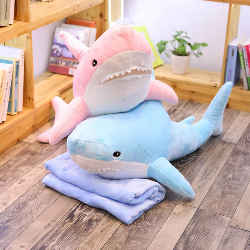 100cm VIP Link Plush Shark Toys Stuffed Russia Shark Pillow Cushion Plush Big Animal Toys Doll for Girl Kids Gift 4 Colors