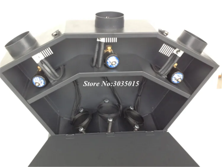 1szt Factory Direct Sale Triple Flame Projector Stage Effect Spray Fire Machine 3 Head Fire Machinedmx Fire Machine DMX 512
