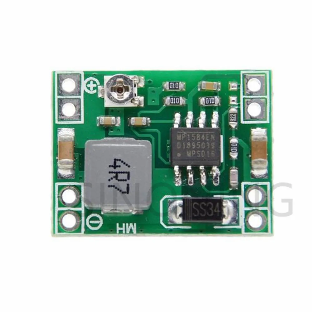 1PCS Ultra-Small Size DC-DC Step Down Power Supply Module 3A Adjustable Buck Converter for Arduino Replace LM2596