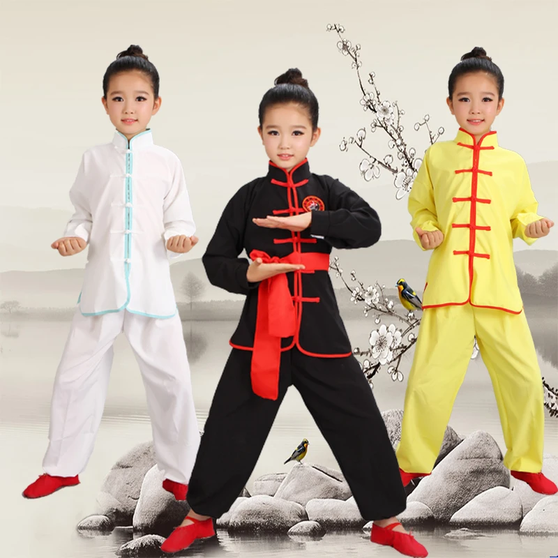 Children Wushu Costume New Youth short sleeved clothes and Tai Chi students Kung Fu performance clothing