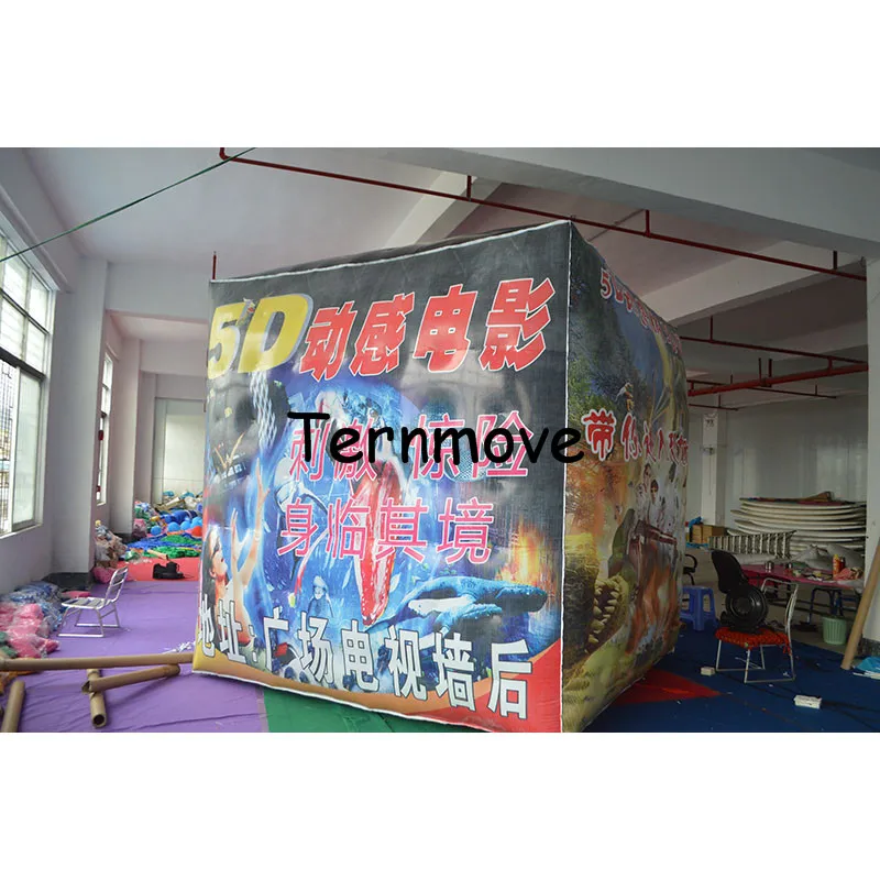 Large Inflatable Helium Advertising Cube Ball Inflatable SquareBalloon with 4 sides Digital Printing