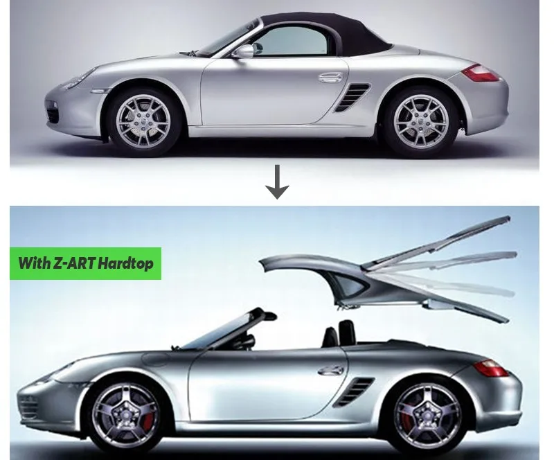 ポルシェボクスター1997-2003用ハードルーフトップ、ケイマンルック、Z