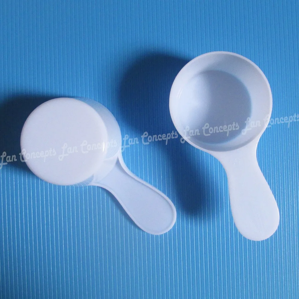 25 gram Food Grade PP Spoon 50ML Plastic Measuring Scoop Kitchen Tools 25g Measure Spoons - white 200pcs/lot free shipping