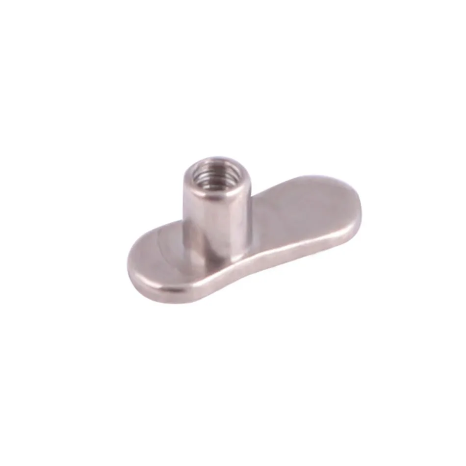 G23 Titanium 14G 16G Micro Dermal Anchor Base Skin Diver Piercing Dermal Implants Jewelry 16g/1.2mm Inner Of Thread