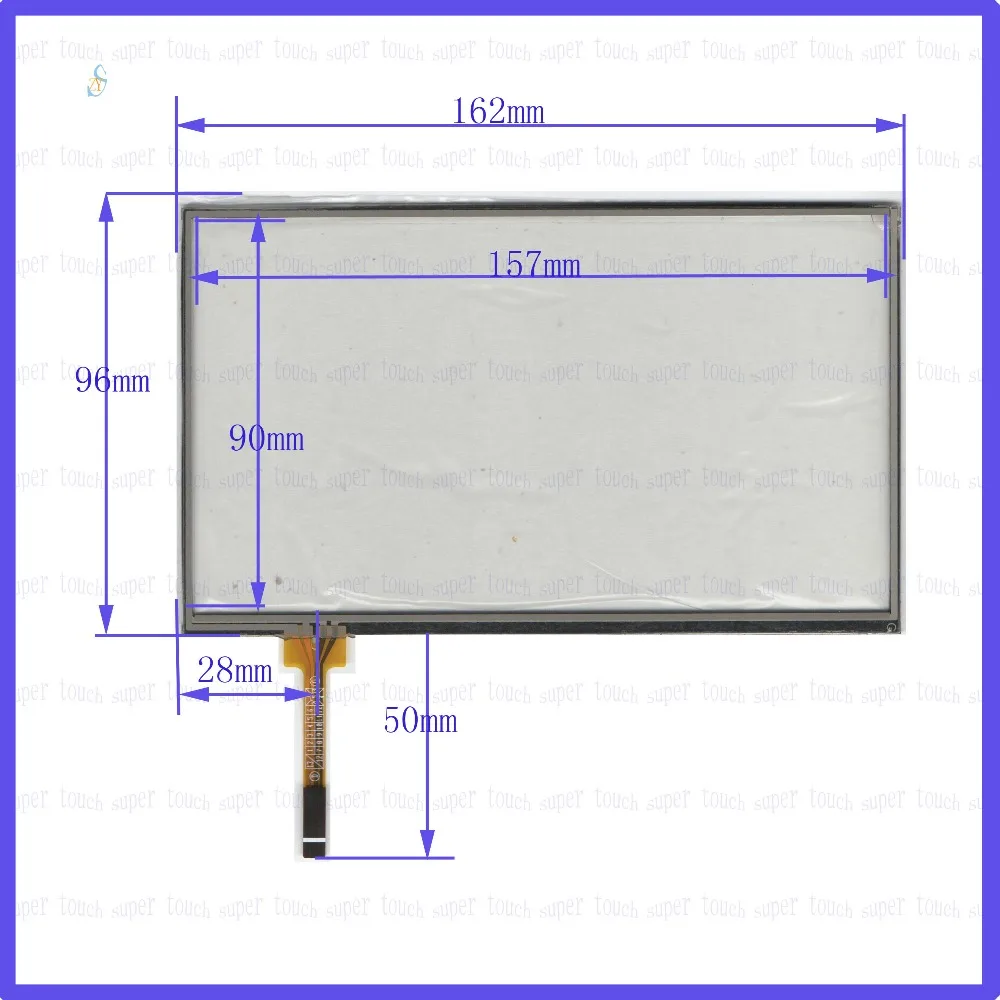 

ZhiYuSun 162mm*96mm KDT-5159 7inch Touch Screen glass 4 wires resistive USB touch panel overlay kit 162*96 TOUCH SCREEN