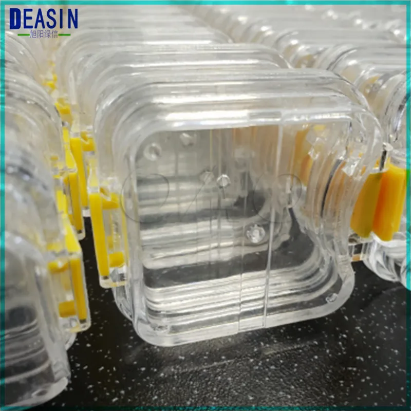 75 Pieces/ lot High Quality Dental Tooth Box with Film Denture Storage Box Membrane Teeth Container Holder Case