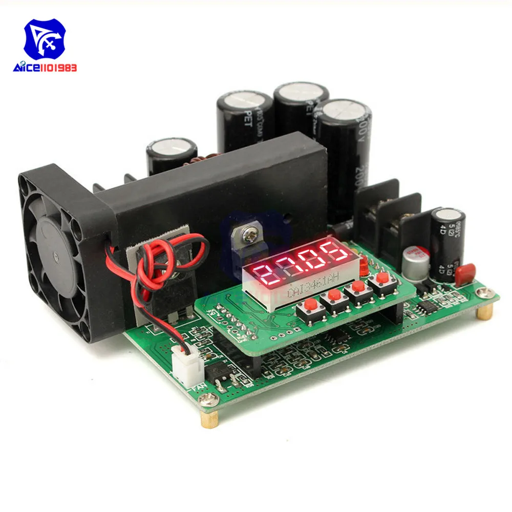 diymore 900W 15A DC-DC DC 8-60V to DC 10-120V Step Up Module LED/LCD Boost Converter Board CC CV Voltage Regulator Transformer