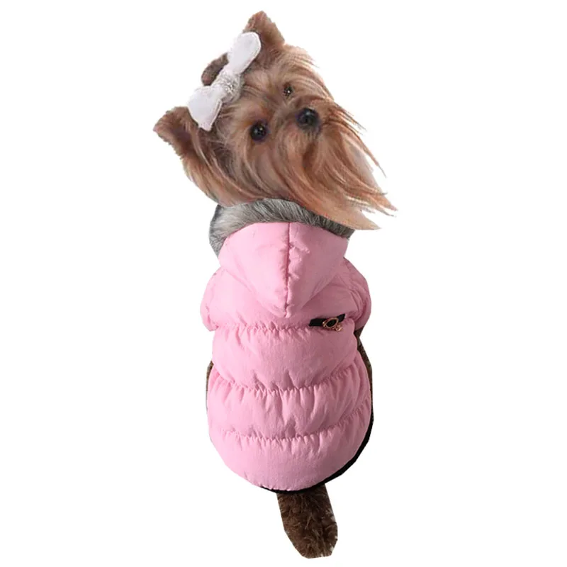 Pet Dog Clothes Winter Warm Coat Windbreaker+Sponge Cashmere Hooded Jacket For Puppy Large Dog Pet Clothes Overcoat