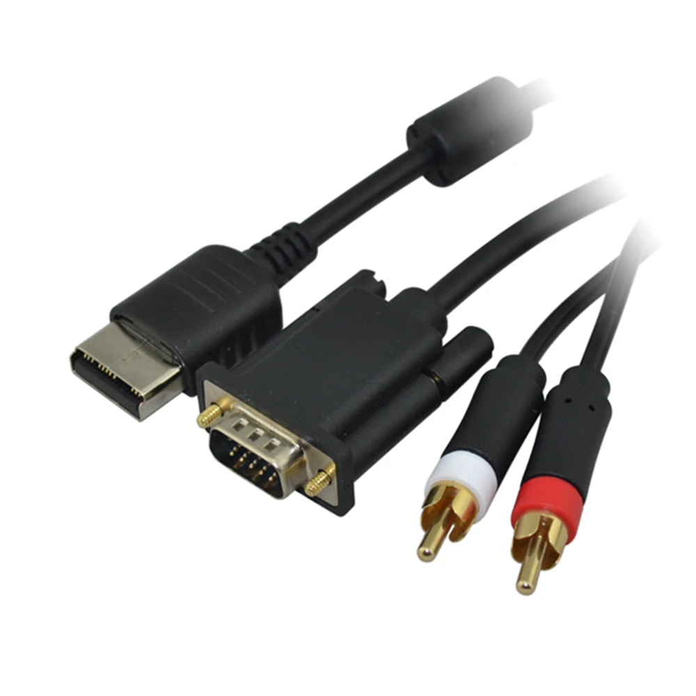 Cable VGA de alta definición, adaptador de sonido RCA, Cable de caja HD para consola de videojuegos Sega Dreamcast PAL NTSC