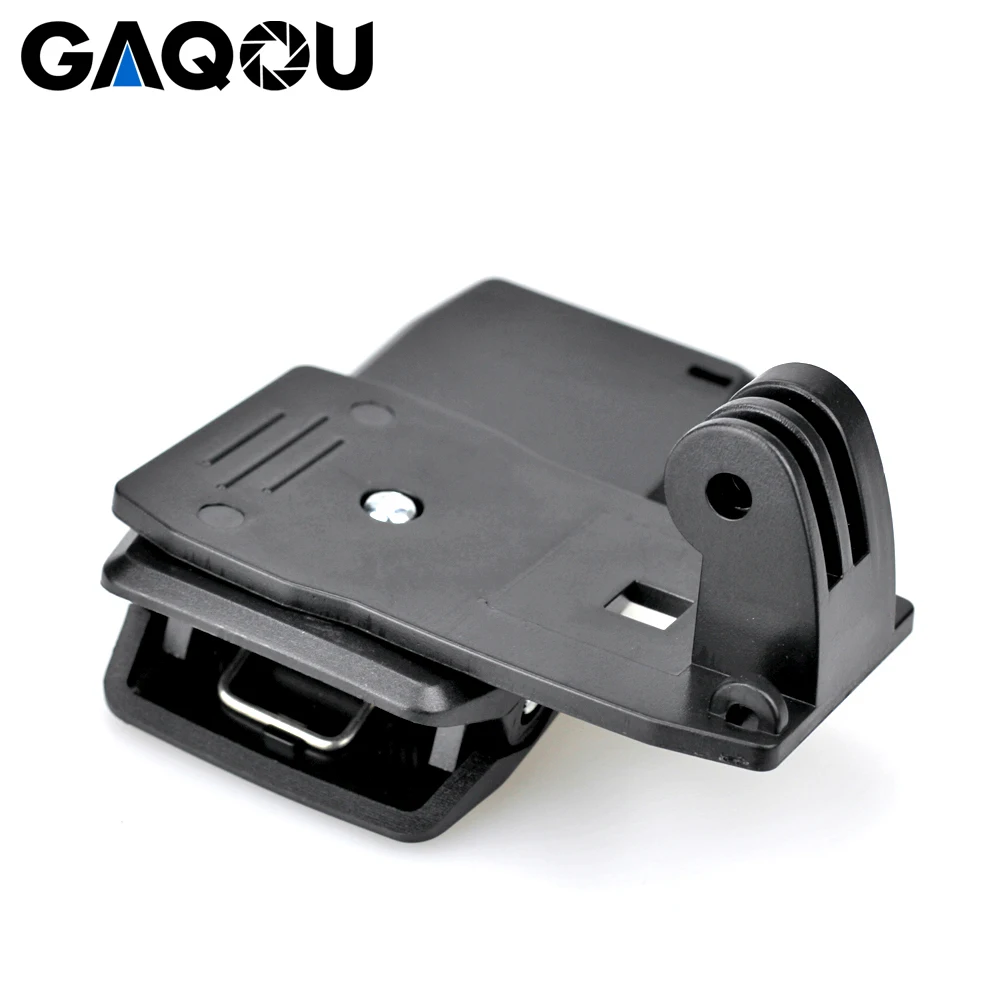 GAQOU 360 Degree Quick Release Rotary Backpack Hat Clip Fast Clamp Mount For GoPro Hero 7 6 5 + Sports Action Cameras Rec-Mounts