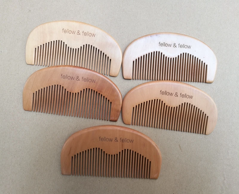 

10pcs/lot Free Shipping 11*5cm Natural Peach Wooden Comb Beard Comb Pocket Comb