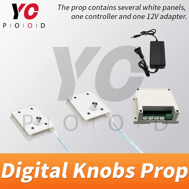 YOPOOD Digital Knobs Prop escape room game rotate the metal knob in right numbers to unlock chamber supplier