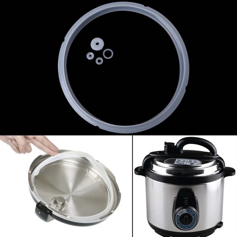 20cm Silikon Gummi Dichtung Dicht Ring Für Elektrische Druck Herd Teile 3-4L Mar28