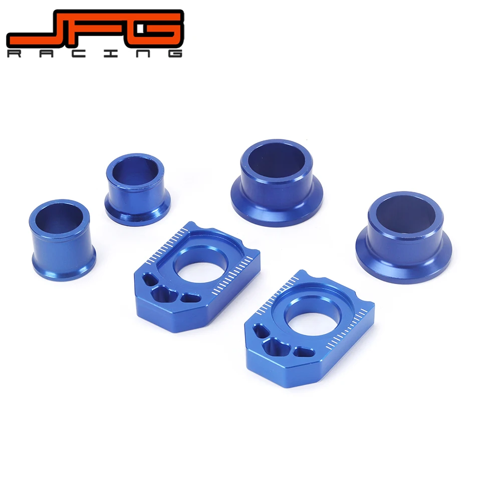 Motorcycle CNC Front Rear Wheel Hub Spacer Chain Adjust Axle Blocks For YAMAHA YZ250F 2012 2013 YZ450F 2010 2011 2012 2013