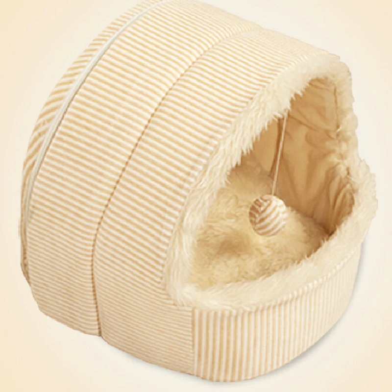 2024 new hot sale autumn winter teddy pet small dogs house cat bag kennel&pens dog bed tent PT127